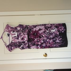 Purple floral dress